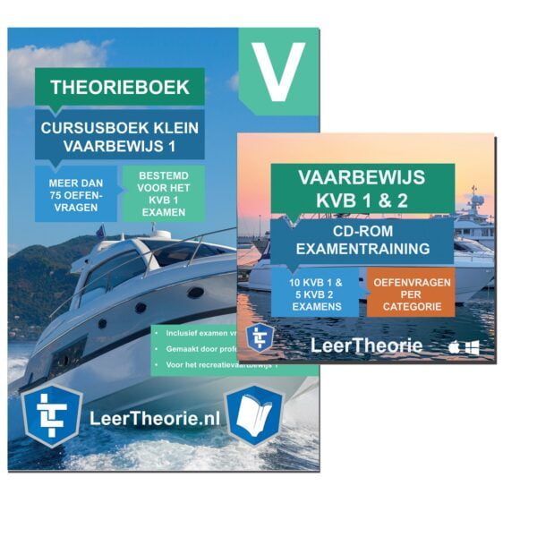 leertheorie.nl - Theorieboek Cursusboek + CD - Klein Vaarbewijs 1 - Nederland - KVB 1 - KVB1 - LeerTheorie