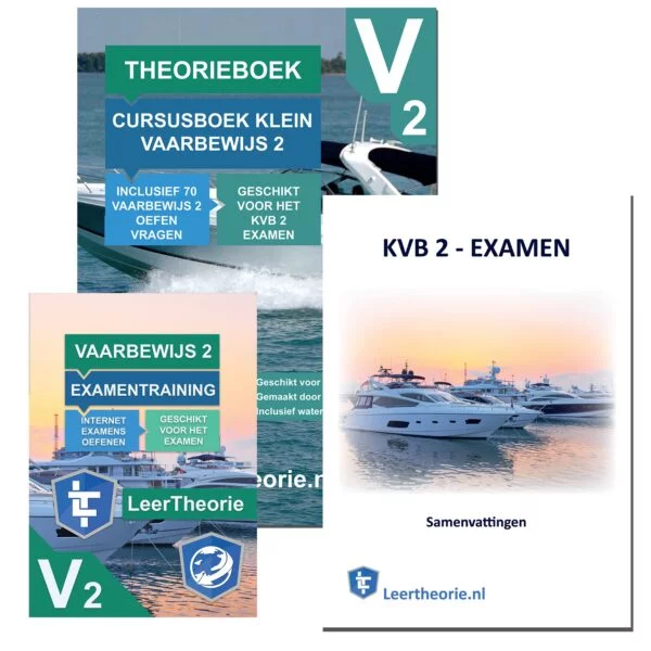 leertheorie.nl - Theorieboek Cursusboek + Examentraining + Samenvatting - Klein Vaarbewijs 2 - Nederland - KVB 2 - KVB2 - LeerTheorie