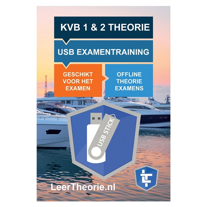 leertheorie.nl - Theorieboek Cursusboek + USB - Klein Vaarbewijs 1 - Klein Vaarbewijs 2 - Nederland - KVB 1 - KVB1 - KVB 2 - KVB2 - LeerTheorie
