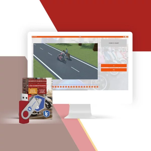 Bromfiets Theorieboek 2023 Rijbewijs Am met Oefen USB & met Samenvatting - Ongelimiteerd 700 CBR Theorie-examen Vraag & Antwoord
