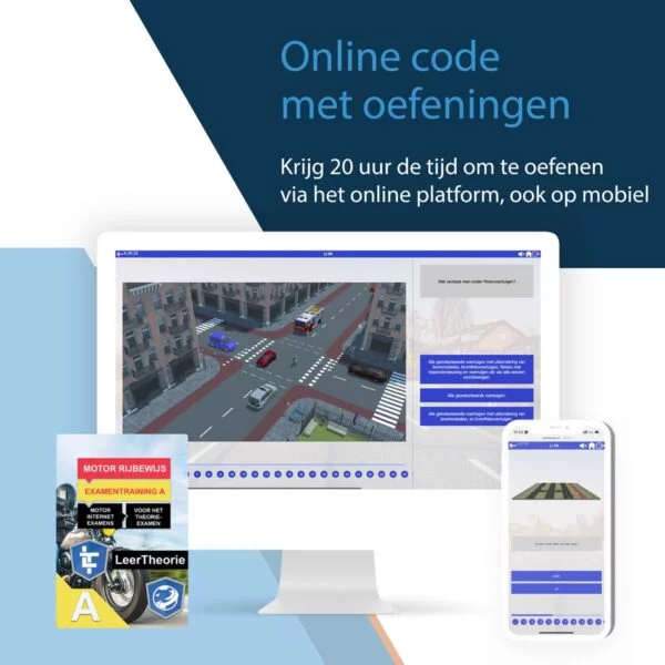 Motor Theorieboek België + Online Theorie Examens Oefenen met Oefenvragen